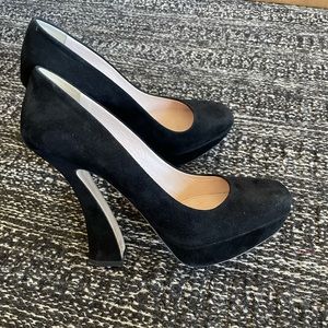 Miu Miu Suede Platform Heels